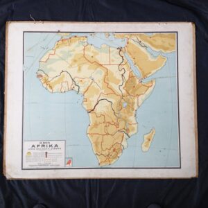 Schoolkaart Afrika 1931 R. Bos