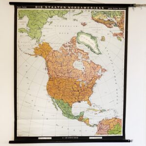 Wandkaart Noord-Amerika - Haack