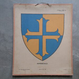 Wandplaten voor teekenonderwijs – wapenschild