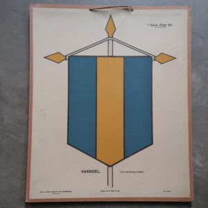 Wandplaten voor teekenonderwijs – vaandel